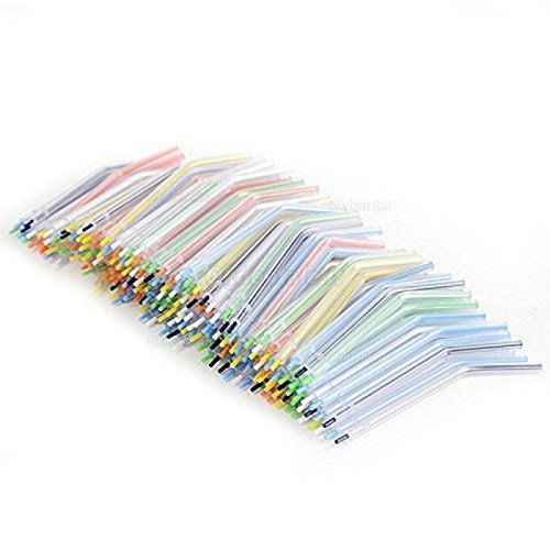 100pcs monouso colorato Dental spray ugelli punte per vie siringa aria acqua